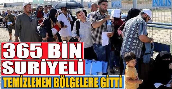 365 bin Suriyeli Ülkelerine dündü