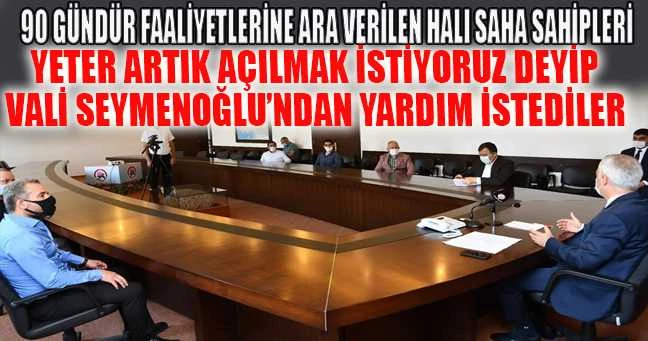 Vali Seymenoğlu Halı Saha İşletmecileriyle Görüştü