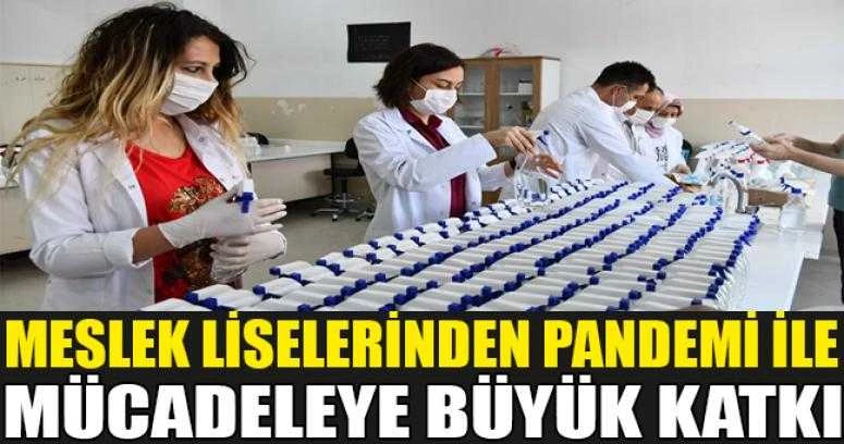 MESLEK LİSELERİNDEN PANDEMİ İLE MÜCADELEYE BÜYÜK KATKI