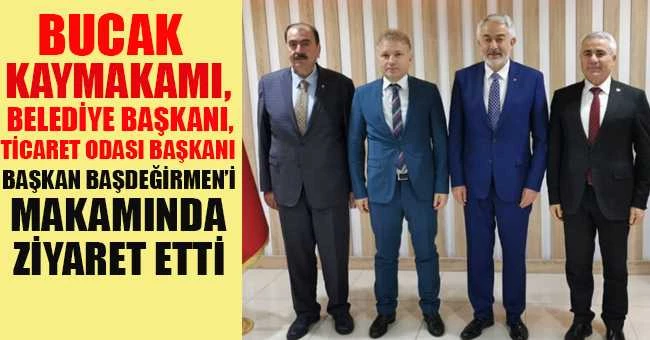 BUCAK HEYETİNDEN BAŞKAN BAŞDEĞİRMEN