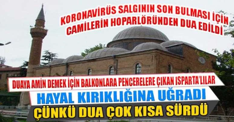 Koronavirüs salgının son bulması için camilerin hoparlöründen dua edildi