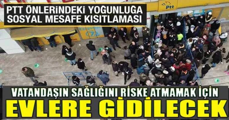 Yoğunluk yaşanan PTT şubeleri kapatılacak