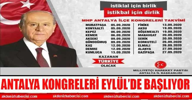 MHP ANTALYA KONGRELERİ EYLÜL