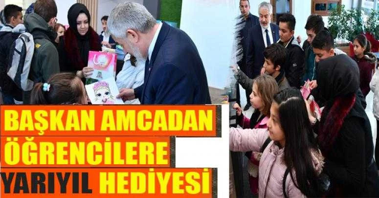Başkan amcadan öğrencilere yarıyıl hediyesi