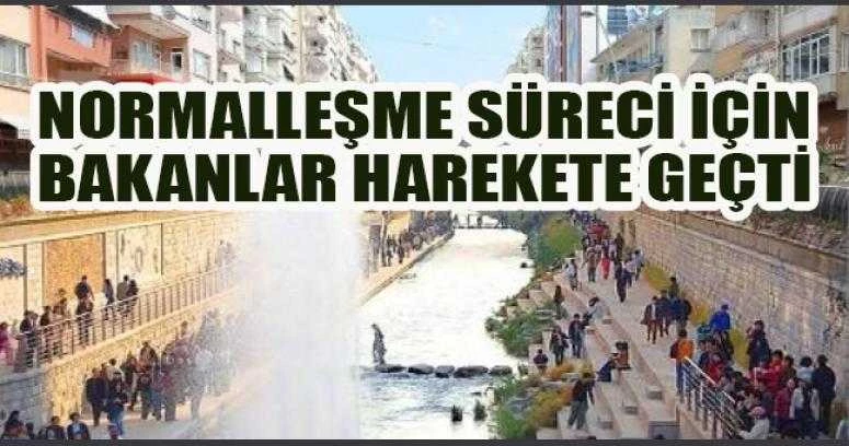 NORMALLEŞME SÜRECİ İÇİN BAKANLAR HAREKETE GEÇTİ