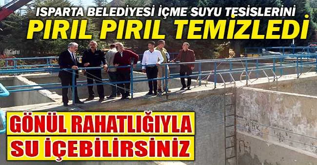 İÇME SUYU TESİSLERİ PIRIL PIRIL TEMİZLENDİ