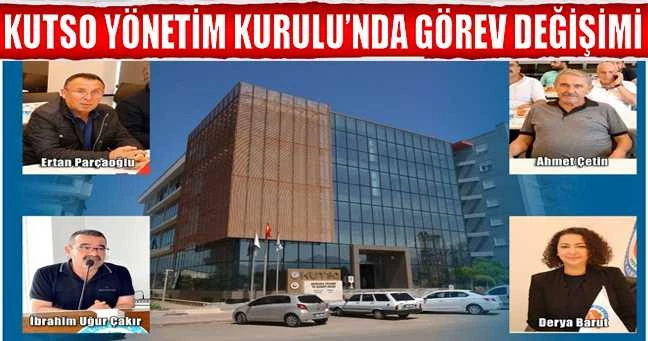 KUTSO Yönetim Kurulu’nda görev değişimi