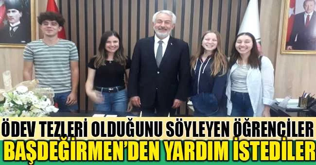 ÖĞRENCİLER ÖDEV TEZLERİ İÇİN BAŞDEĞİRMEN
