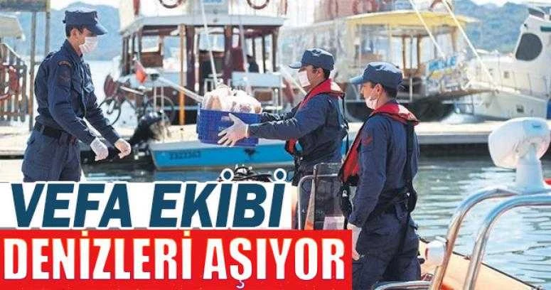 VEFA EKİBİ DENİZLERİ AŞIYOR