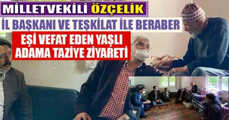 AK PARTİ BURDUR HEYETİNDE EŞİ VEFAT EDEN YAŞLI ADAMA TAZİYE ZİYARETİ