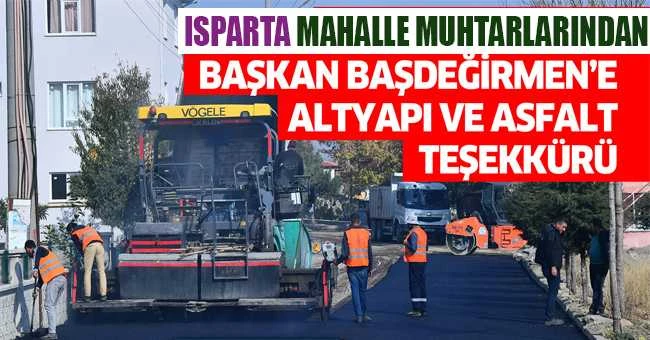 MUHTARLARDAN, BAŞKAN BAŞDEĞİRMEN’E ALTYAPI VE ASFALT TEŞEKKÜRÜ