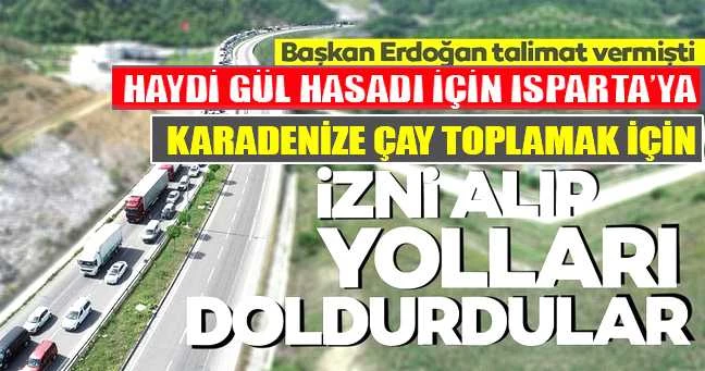Üretim için seyahat izni alıp gidiyorlar
