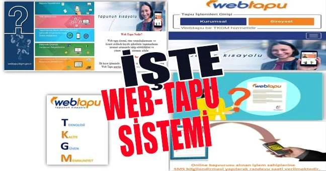 Web-Tapu sistemi detaylarıyla anlatıldı
