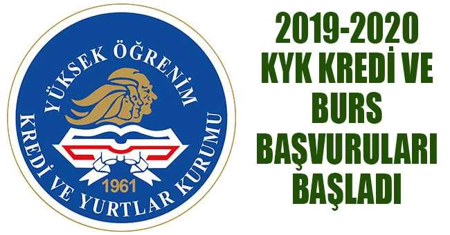 2019-2020 KYK kredi ve burs başvuruları başladı