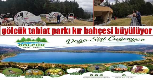 Gölcük tabiat parkı kır bahçesi büyülüyor