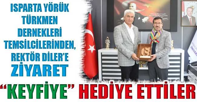 REKTÖRE ‘KEYFİYE’ HEDİYE ETTİLER