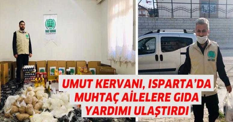 UMUT KERVANI, ISPARTA’DA MUHTAÇ AİLELERE GIDA YARDIMI ULAŞTIRDI