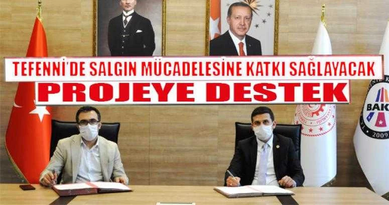 Tefenni’de salgın mücadelesine katkı sağlayacak projeye destek