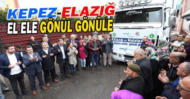 Kepez’in yardım tırı dualarla yola çıktı