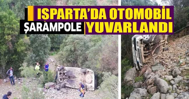 ISPARTA’DA OTOMOBİL ŞARAMPOLE UÇTU: 1 ÖLÜ