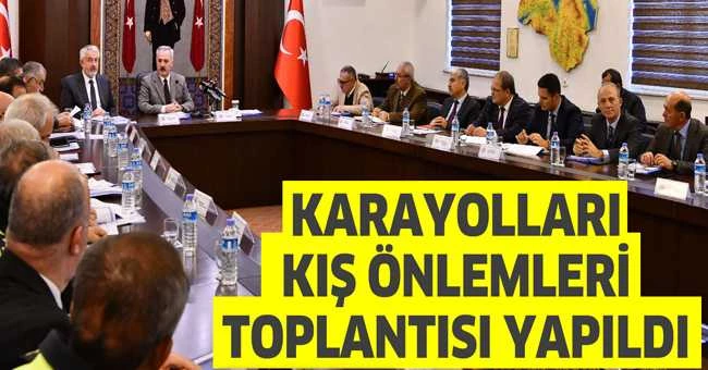 ISPARTA KARAYOLLARI KIŞ ÖNLEMLERİ TOPLANTISI YAPILDI