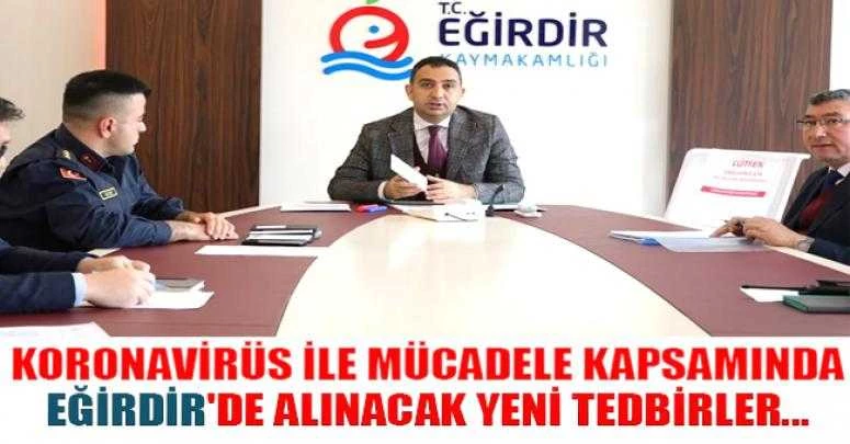 Koronavirüs ile Mücadele Kapsamında Eğirdir