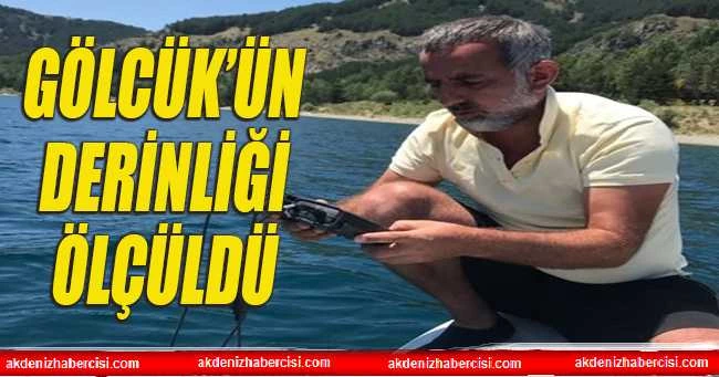 Gölcük Gölünün dip derinliği ölçüldü