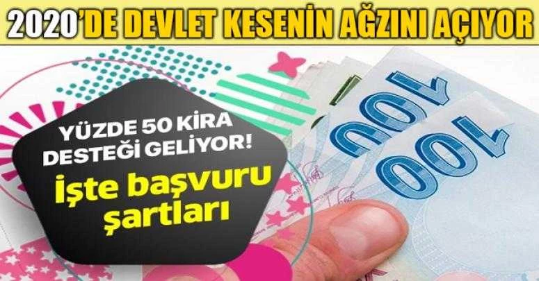 Yüzde 50 kira desteği geliyor! İşte şartlar... .