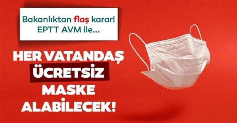EpttAVM ücretsiz maske alımı başvurusu başladı! EPTT AVM bedava adrese teslim her hafta 5 adet maske nasıl alınır?