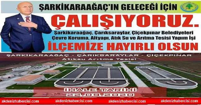 BAŞKAN ÇARKACI’DAN ATIKSU ARITMA TESİSİ MÜJDESİ