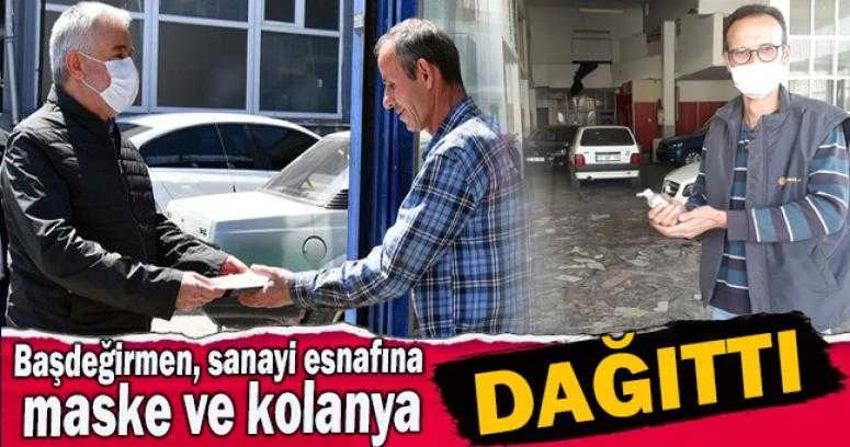 BAŞDEĞİRMEN MASKE VE KOLONYA DAĞITTI
