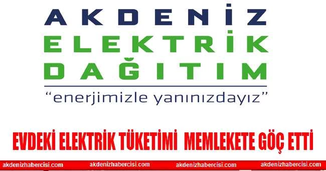 Evdeki elektrik tüketimi  memlekete göç etti