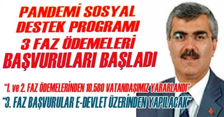 PANDEMİ SOSYAL DESTEK PROGRAMI 3 FAZ ÖDEMELERİ BAŞVURULARI BAŞLADI