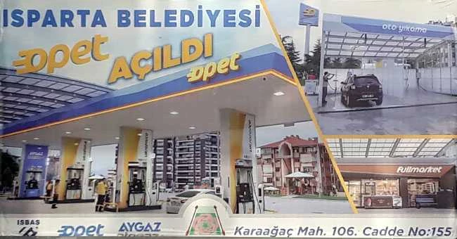 Isparta belediyesi opet