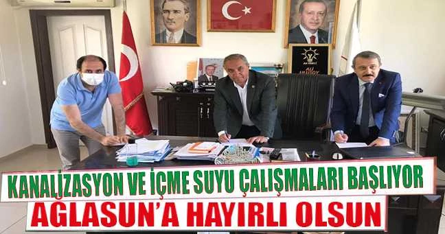 Ağlasun’da kanalizasyon ve içme suyu çalışmaları başlıyor