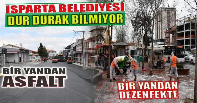 Asfalt çalışmaları hız kesmeden devam ediyor