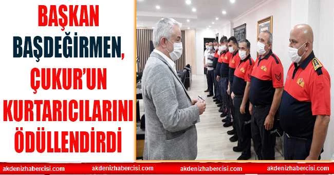 Başkan Başdeğirmen, Çukur’un kurtarıcılarını ödüllendirdi