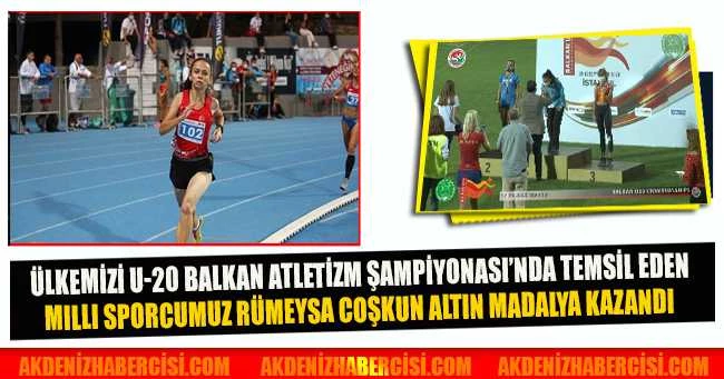 MİLLİ GURURUMUZ RÜMEYSA COŞKUN BALKAN ŞAMPİYONU