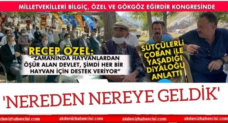 Milletvekili Özel Eğirdir ilçe kongresinde Sütçüler