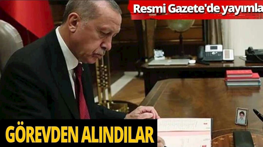 Görevden alındılar